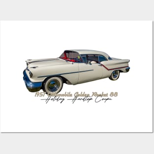 1957 Oldsmobile Golden Rocket 88 Holiday Hardtop Coupe Posters and Art